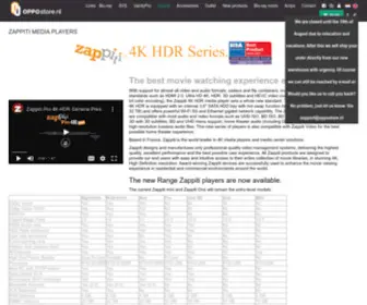 Zappiti-Store.nl(Zappiti 4K HDR mediaspelers) Screenshot