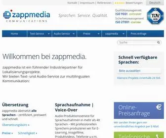 Zappmedia.de(Zappmedia® Sprachdienstleistungen) Screenshot