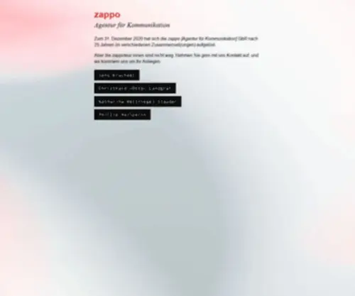 Zappo.berlin(Agentur für Kommunikation) Screenshot