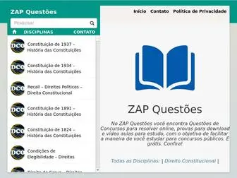 ZapQuestoes.com.br(ZAP Quest) Screenshot