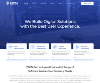 Zaptatech.com(ZAPTA Technologies) Screenshot