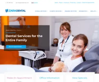 Zaradental.com(Affordable Braces) Screenshot