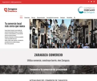 Zaragozacomercio.es(Web de apoyo al comercio de proximidad en Zaragoza) Screenshot