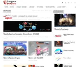 Zaragozadeporte.com(Todo el deporte municipal de Zaragoza) Screenshot
