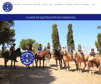 Zaragozahipica.com(Clases de equitación con ponis y caballos) Screenshot