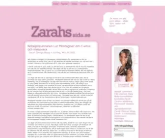 Zarahssida.se(Zarah Öbergs Blogg) Screenshot