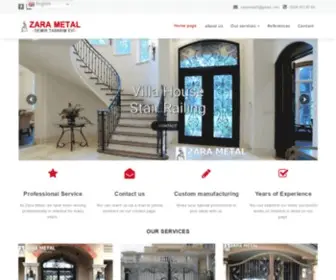 Zarametal.com(Zara Metal) Screenshot