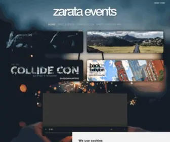 Zarataevents.com(Zarata Events) Screenshot