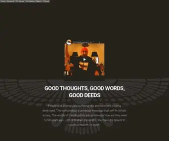 Zarathushtra.org(Zoroastrianism) Screenshot