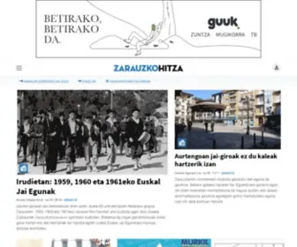 Zarauzkohitza.eus(Zarauzko hitza) Screenshot