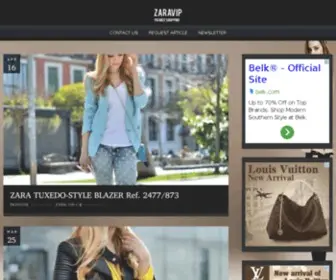 Zaravip.com(Zara) Screenshot