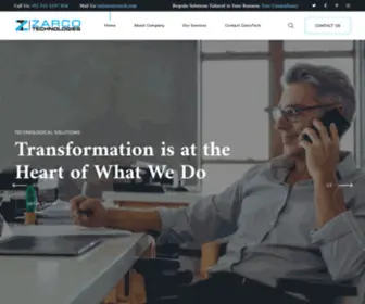 Zarcotech.com(Website Development) Screenshot