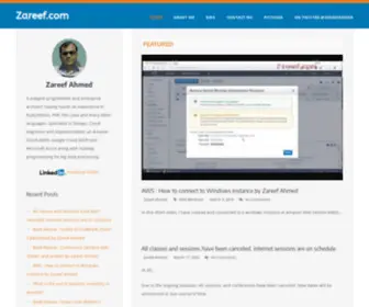 Zareef.com(Zareef Ahmed) Screenshot
