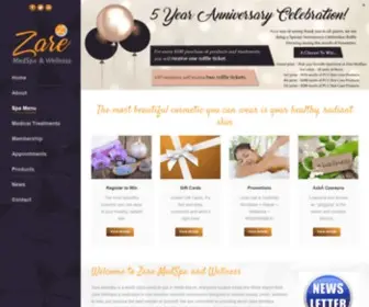 Zaremedspa.com(Zare Medspa & Wellness) Screenshot