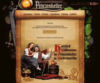 Zarenkeller.de(Prinzenkeller) Screenshot