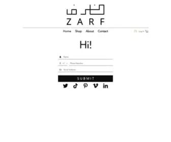 Zarf.co(Home) Screenshot