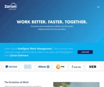 Zarion.com(The blended work model) Screenshot