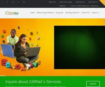 Zarnet.ac.zw(Zimbabwe Academic and Research Network) Screenshot