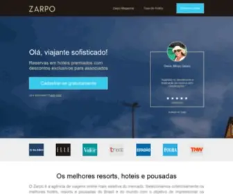 Zarpo.com.br(Os melhores resorts do Brasil) Screenshot