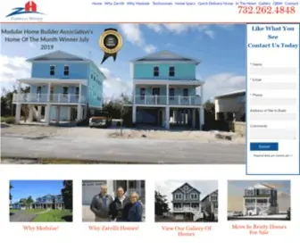 Zarrillihomes.com(Custom Modular Beach Style Home Builders Ocean County) Screenshot