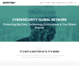 ZartekGlobal.com(Cybersecurity Solutions) Screenshot