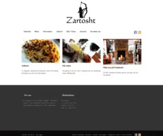 Zartosht.se(Persisk restaurang i Stockholm) Screenshot