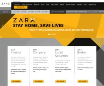 Zarx.co.za(Stock Exchange) Screenshot