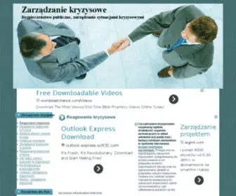 Zarzadzaniekryzysowe.edu.pl(Zarządzanie) Screenshot