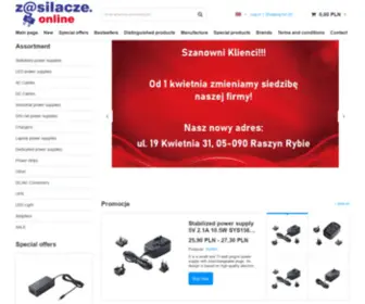 Zasilaczeonline.pl(Przetwornice samochodowe) Screenshot