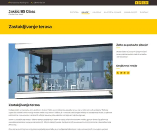 Zastakljivanje.com(Zastakljivanje terasa) Screenshot