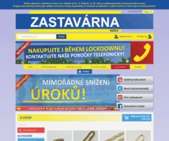 Zastavarnaindex.cz(Zastavárna INDEX) Screenshot