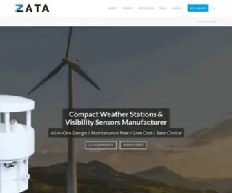 Zataiot.com(Compact Weather Stations & Visibility Sensors Supplier) Screenshot