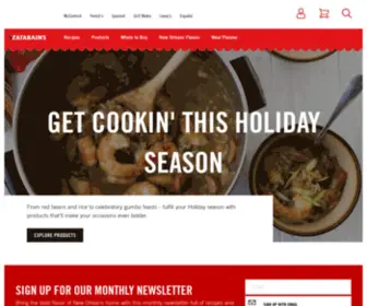 Zatarain.com(The easiest way to bring the bold flavor of New Orleans to your table) Screenshot