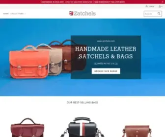 Zatchels.com(Iconic Handmade Leather Satchels & Bags) Screenshot