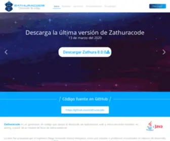 Zathuracode.org(Generador de código) Screenshot