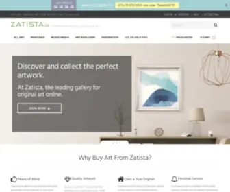 Zatista.ca(Buy Original Art) Screenshot