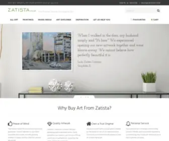 Zatista.co.uk(Buy Original Art) Screenshot