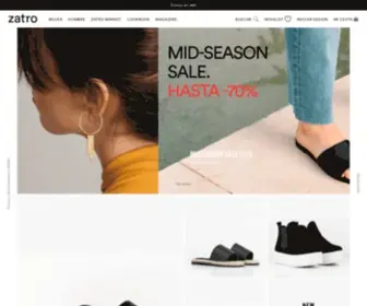 Zatro.es(Descubre las mejores marcas y tendencias en calzado y accesorios) Screenshot