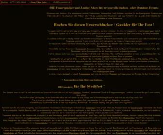 Zauber-Fakir.de(Feuerspucker und Feuerschlucker) Screenshot