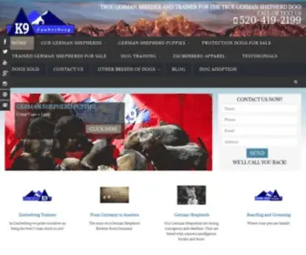 Zauberberg.com(German shepherds) Screenshot