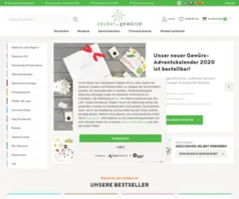 Zauberdergewuerze.de(Große Auswahl von hochwertigen Gewürzen) Screenshot