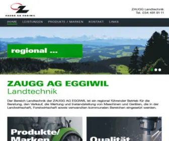 Zaugg-Landtechnik.ch(ZAUGG Landtechnik in Eggiwil) Screenshot