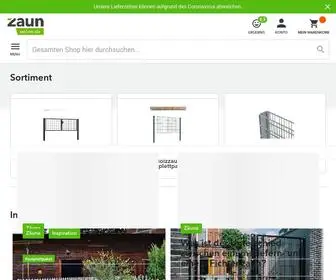 Zaunonline.de(Gartenzäune und Sichtschutze für Ihren Garten) Screenshot