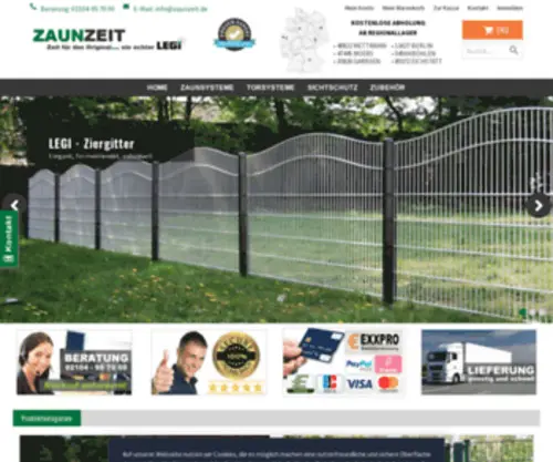 Zaunzeit.de(LEGI Zaun Shop) Screenshot