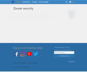 Zauzer.com.mx(Cámaras de videovigilancia) Screenshot