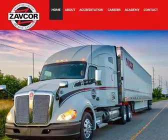 ZavCor.com(Zavcor Trucking Limited) Screenshot