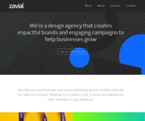 Zavial.com(Branding & Graphic Design Agency based in Somerset) Screenshot