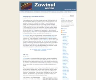 Zawinulonline.org(Zawinul Online) Screenshot