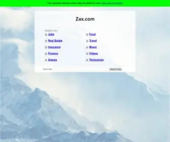 Zax.com(Z A X) Screenshot