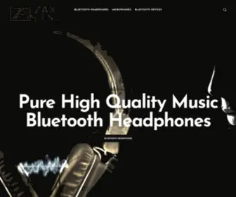 Zaxsound.com(Bluetooth Headphones Speakers Microphones Manufacturer) Screenshot